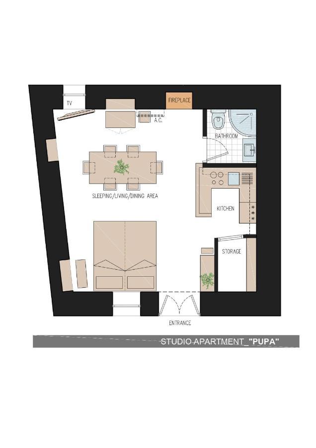 Studio Apartment Pupa Дубровник Екстериор снимка